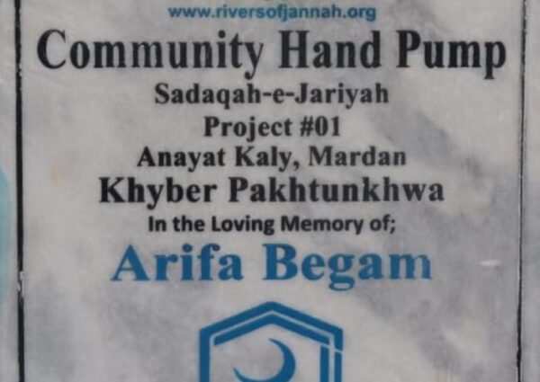 Rivers of Jannah Aghosh Al-Khidmat Pakistan (Project # 1 completed)