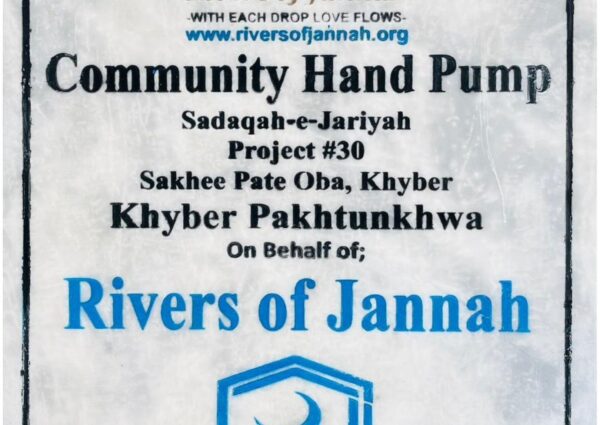 Rivers of Jannah Aghosh Al-Khidmat Pakistan (Project # 30 Completed)