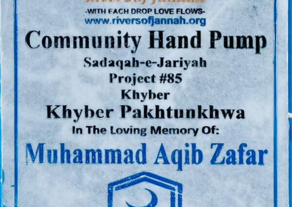 Rivers of Jannah Aghosh Al-Khidmat Pakistan (Project # 85Completed)